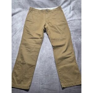 Eddie Bauer Legend Wash Pants 33x32 Khaki Beige Classic Fit Chinos Men's Casual
